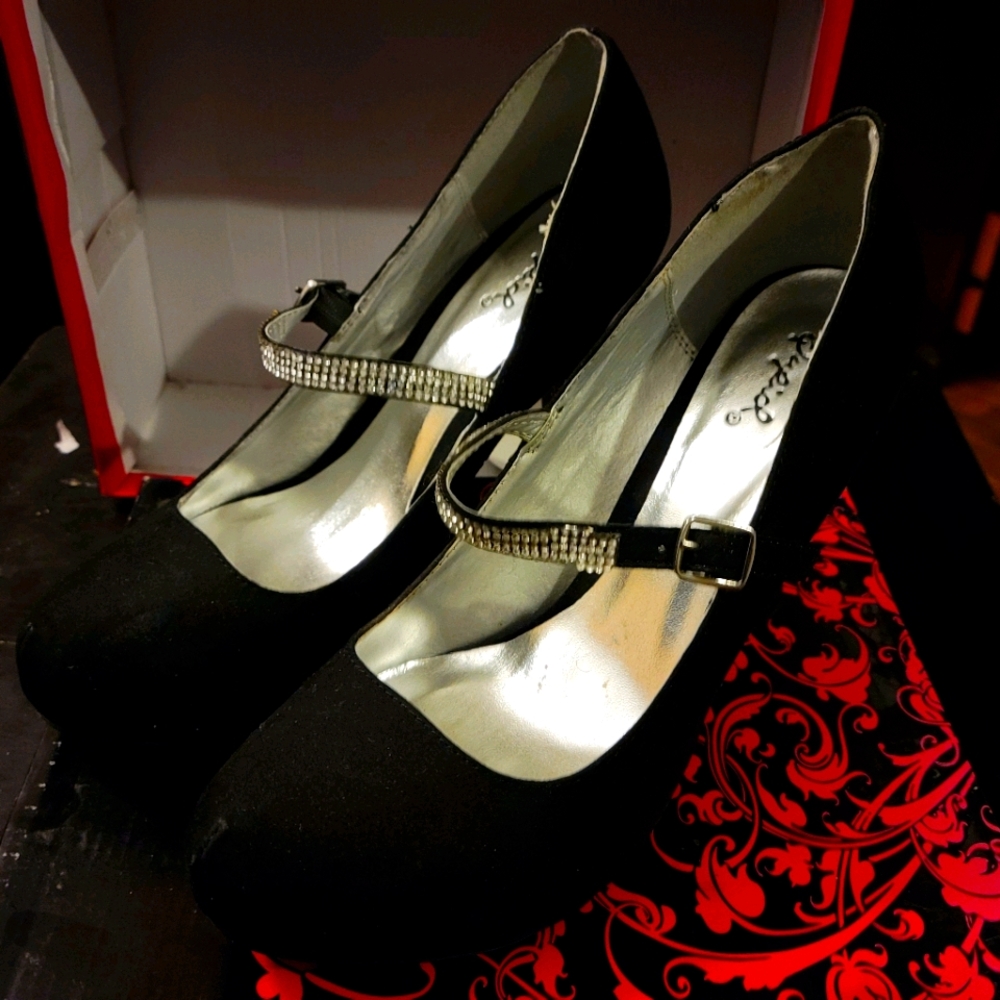 Black high heels